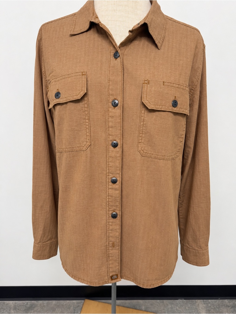 Women’s Dickies Button-Front Casual Shirt Jacket - Brown